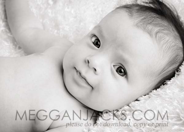 Phoenix black and white baby photographer