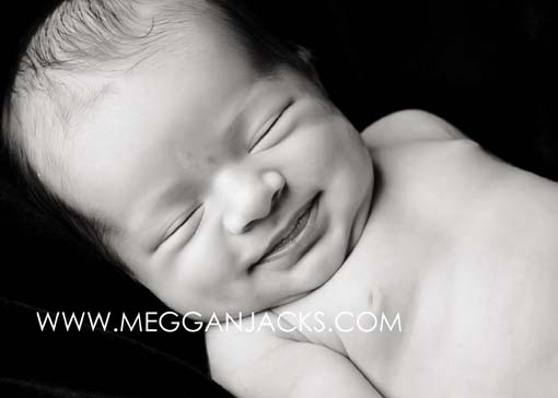 Phoenix newborn photography baby smiling