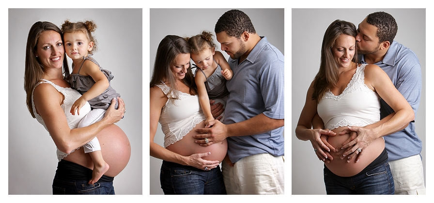 photo of a pregnant mom and her family