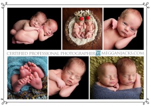 newborn twin portraits, twin photographer, scottsdale photographer