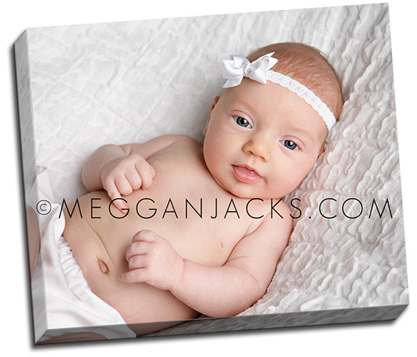 gallery wrap canvas sample baby photo