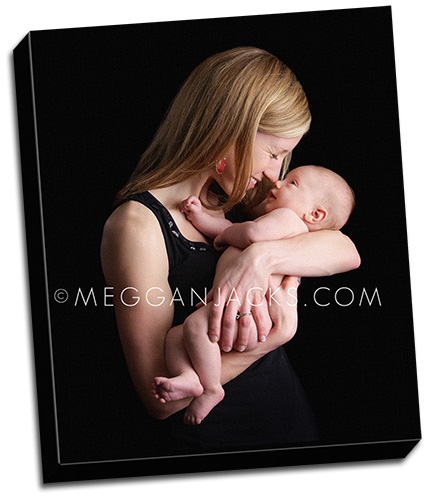gallery wrapped canvas sample mother baby photo