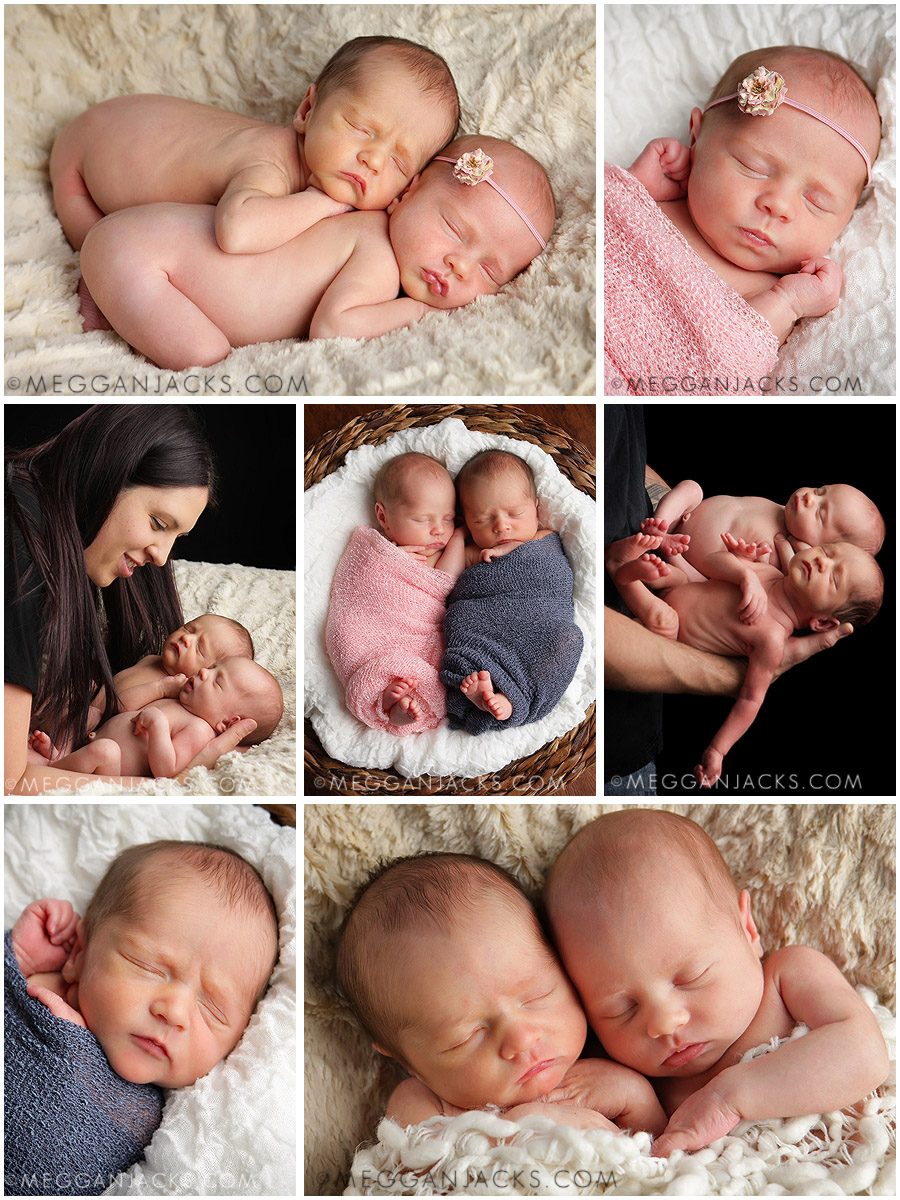 mesa newborn twin photographer, brother sister twin baby photo