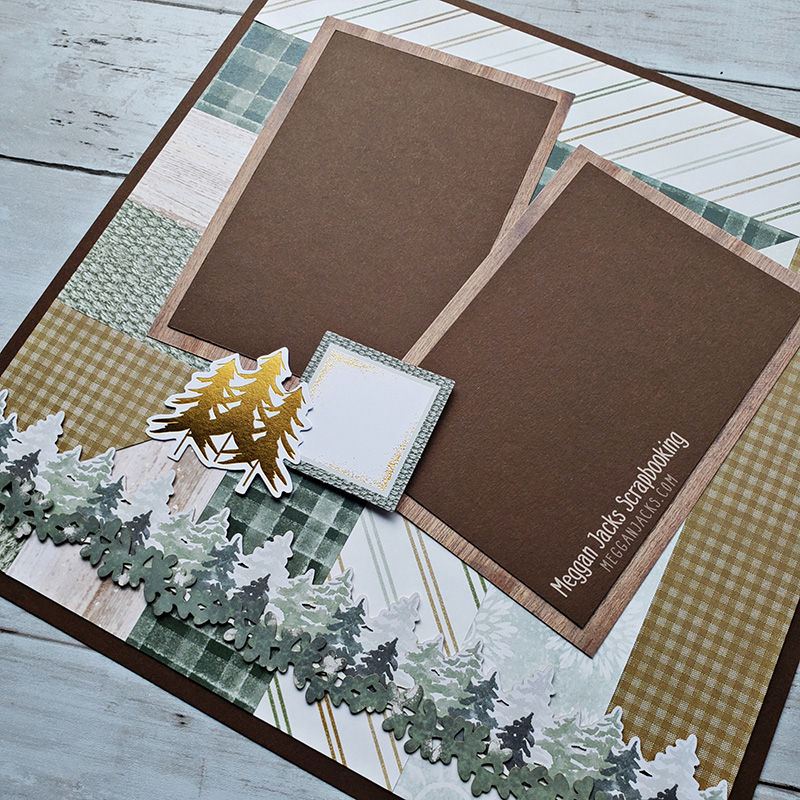 Laser Paper Scrapbook Layouts