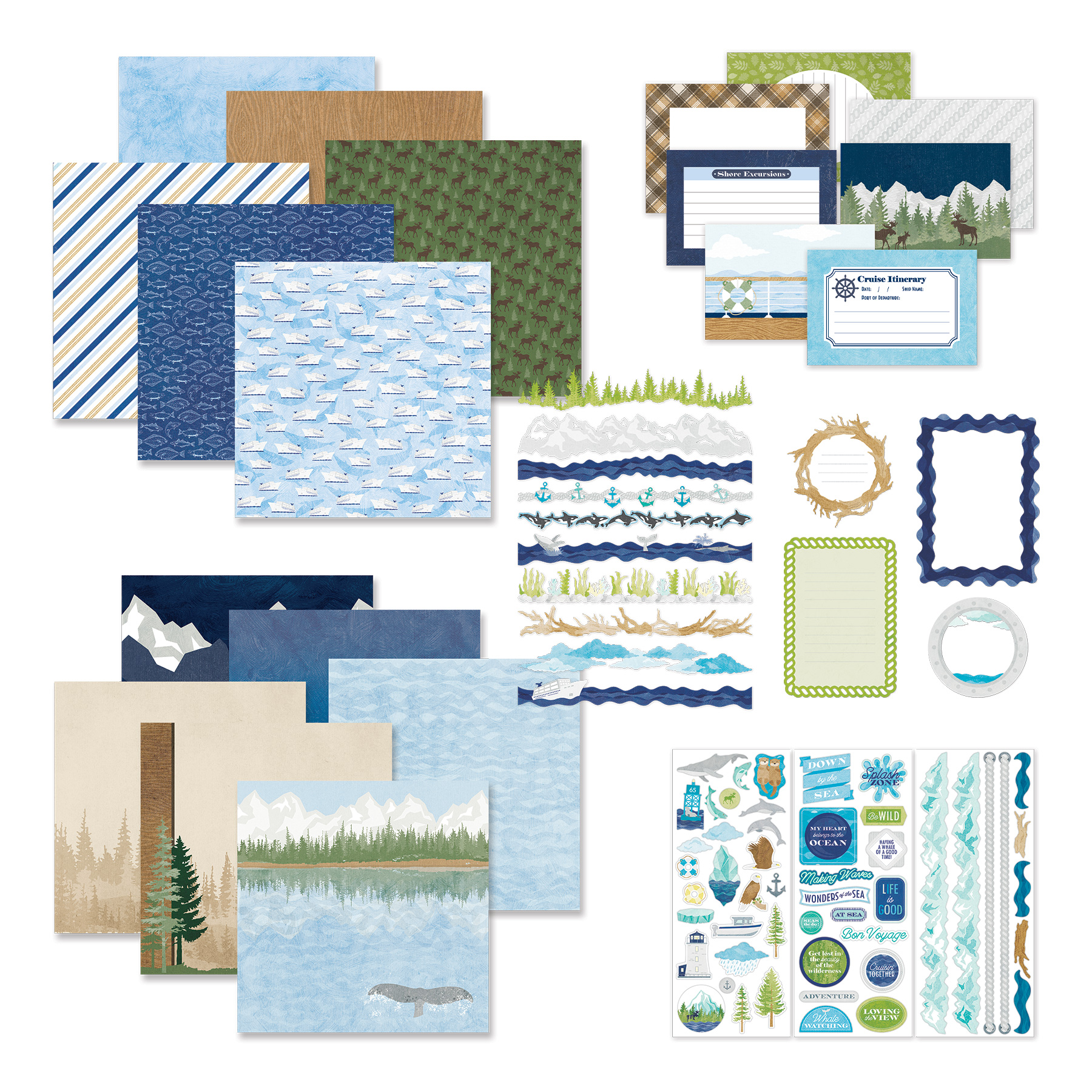 Nautical Paper For Scrapbooking: Seas, Please! Paper Pack - Creative  Memories