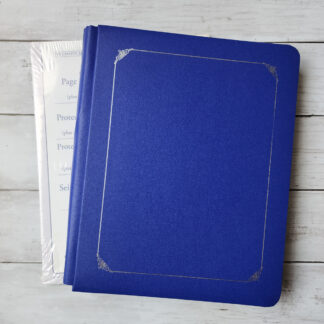 8.5 x 11 Sapphire Album with Pages