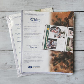 8.5 x 11 White Pages + Protectors