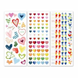 Vivid Melodies Heart Stickers