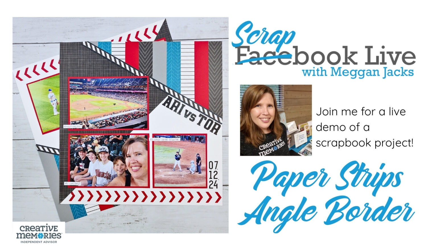 Scrapbook Live – Paper Strips Angle Border