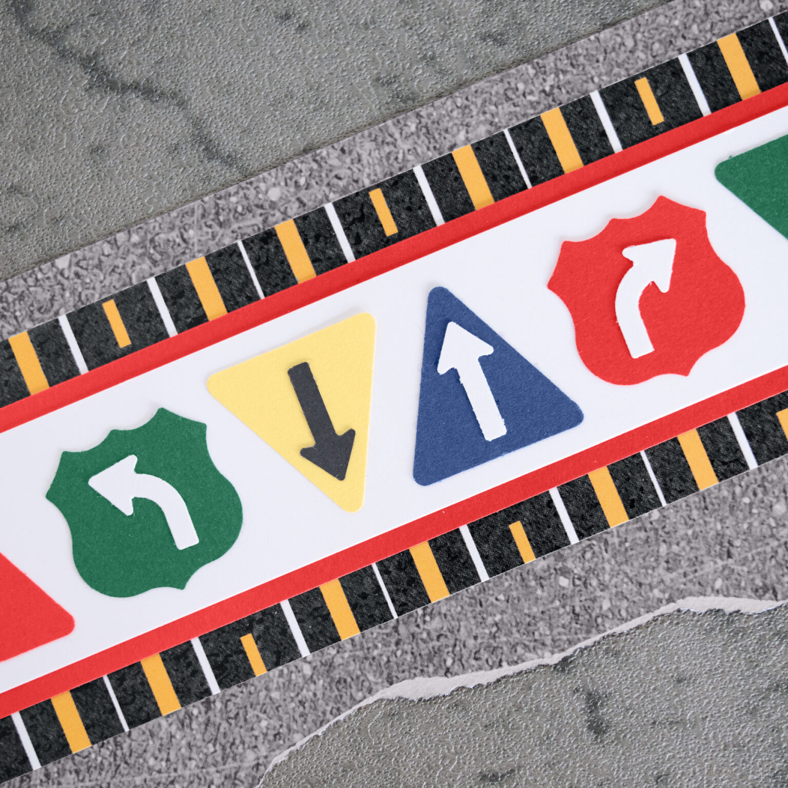 Punch Off Raod Sticker Creative Memories Road Signs Punch Trio Set