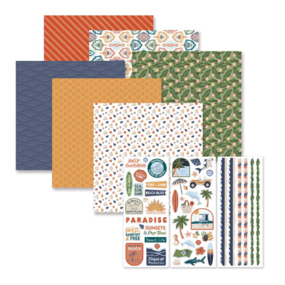 Beach Scenes Paper & Sticker Bundle