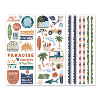 Beach Scenes Paper & Sticker Bundle - Image 4