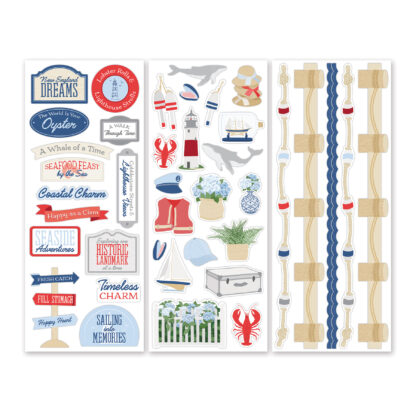 Coastal Scenes Paper & Sticker Bundle - Image 4