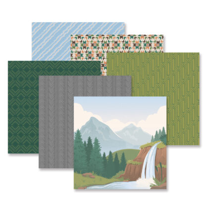 Mountain Scenes Paper & Sticker Bundle - Image 2