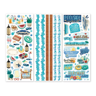Poolside Paradise Stickers
