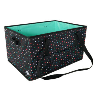 Rainbow Dots Deluxe Collapsible Tote