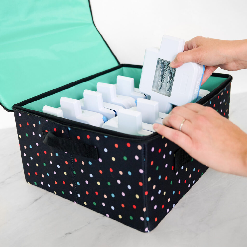 Creative Memories Border Punch Organizer – Rainbow Dots