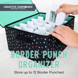 Border Punch Organizer - Rainbow Dots