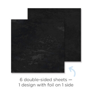 Black Molten Lava Foiled Paper