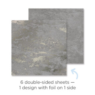 Silver Molten Lava Foiled Paper