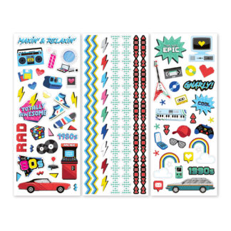 Through the Years 1980-1990s Stickers