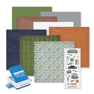 Fishing Memories Promo Bundle with Drifting Water Border Punch