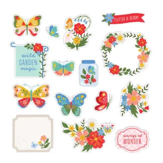 Flutter & Bloom Designer Mini Embellishments