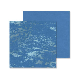 Cornflower Molten Lava Foiled Paper