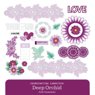 Vivid Melodies 2 Embellishments - Deep Orchid