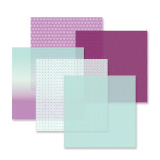 Vivid Melodies 2 Vellum Paper - Deep Orchid & Island Waters