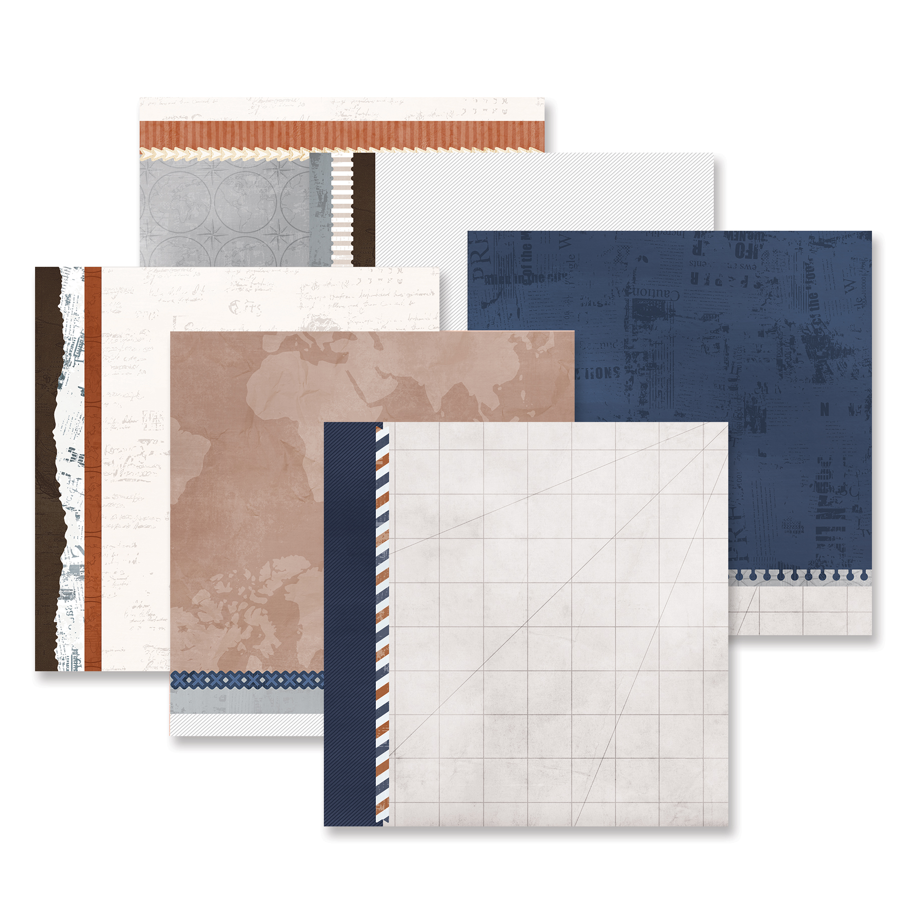 Global Getaway Fast2Fab Inspired Paper (12/pk) - Image 3