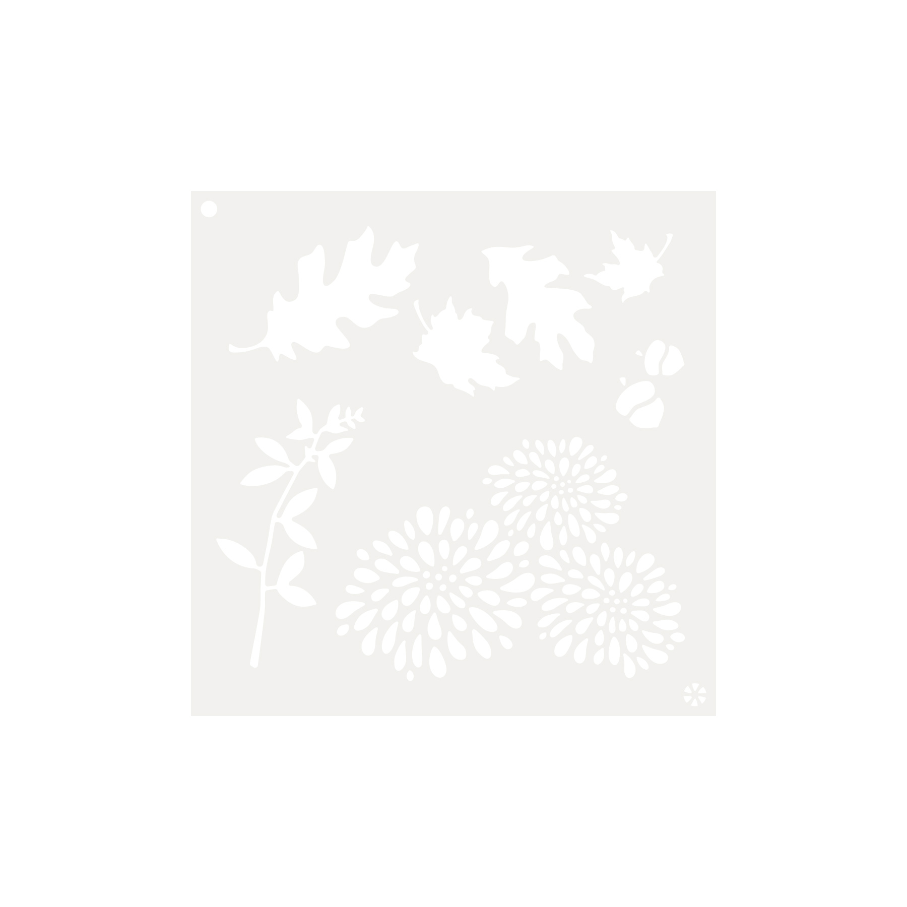 5×5 Inking Stencil - Autumn Elements
