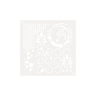 5×5 Inking Stencil - Distressed Elements