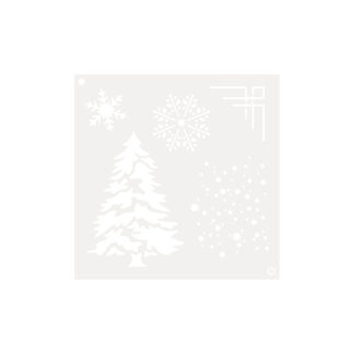 5×5 Inking Stencil - Winter Elements