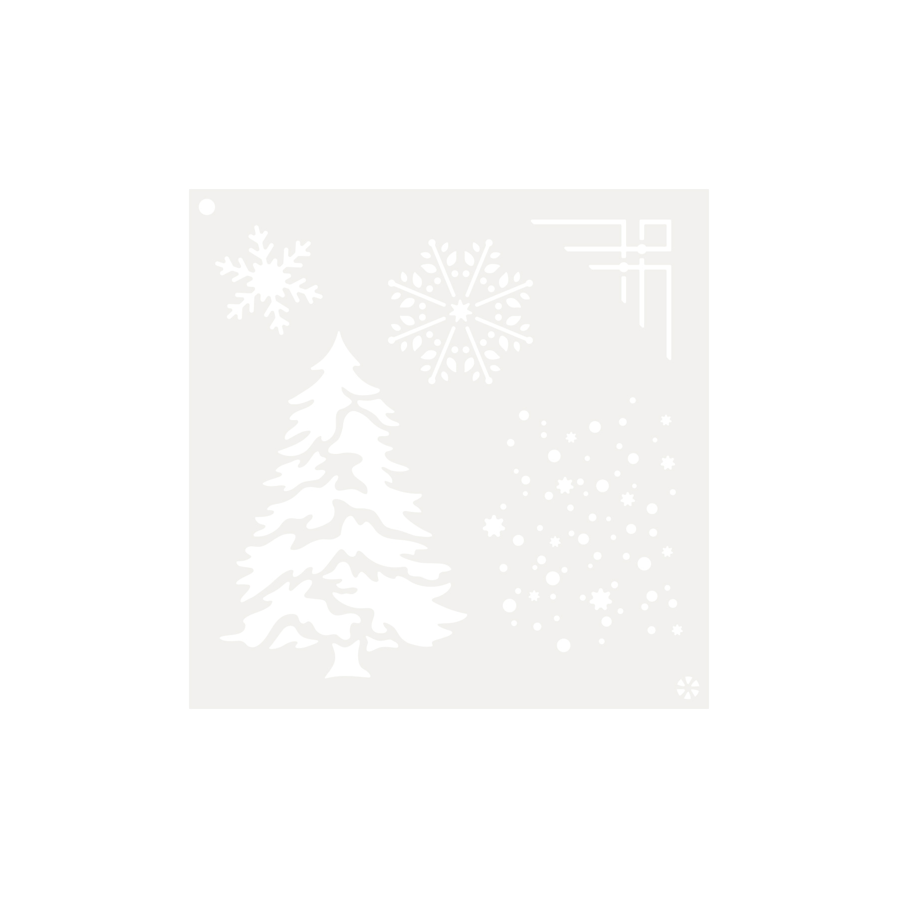 5×5 Inking Stencil - Winter Elements
