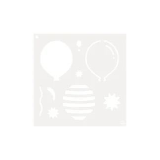 5×5 Inking Stencil - Build-A-Balloon