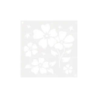 5×5 Inking Stencil - Starry Blooms