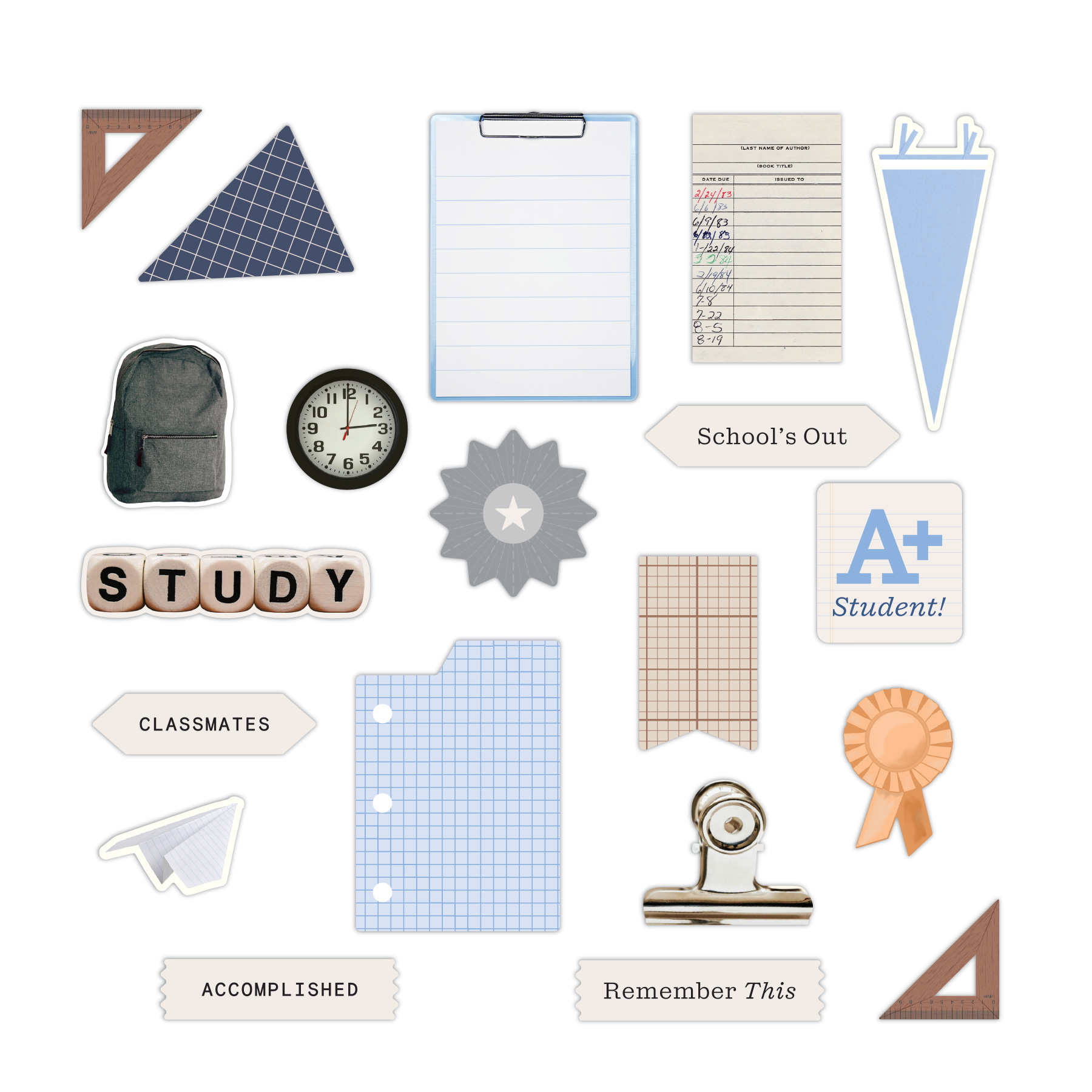 School Years Embellishments