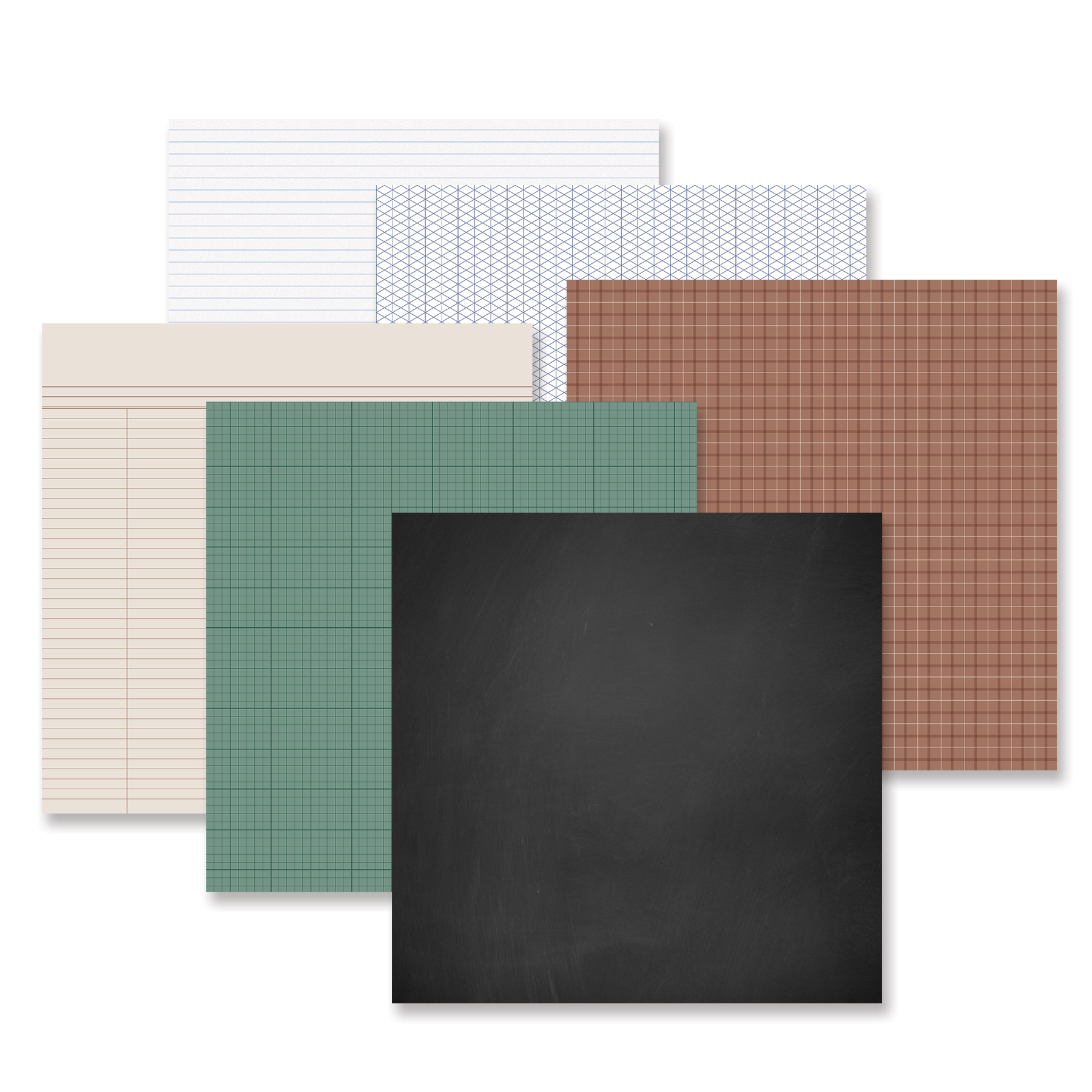 School Years Tone-on-Tone Paper Pack - Image 2