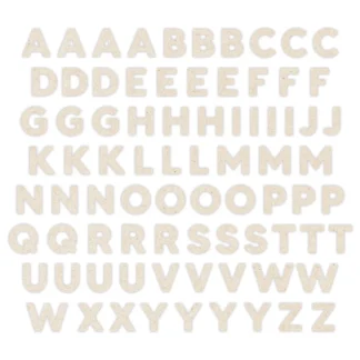 Light Kraft ABC Embellishments