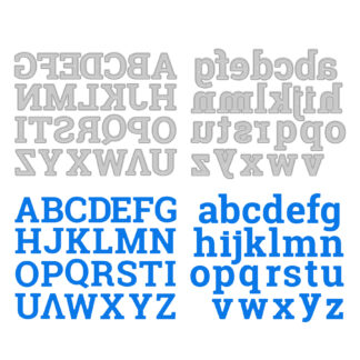 Alphabet Set - Block Serif