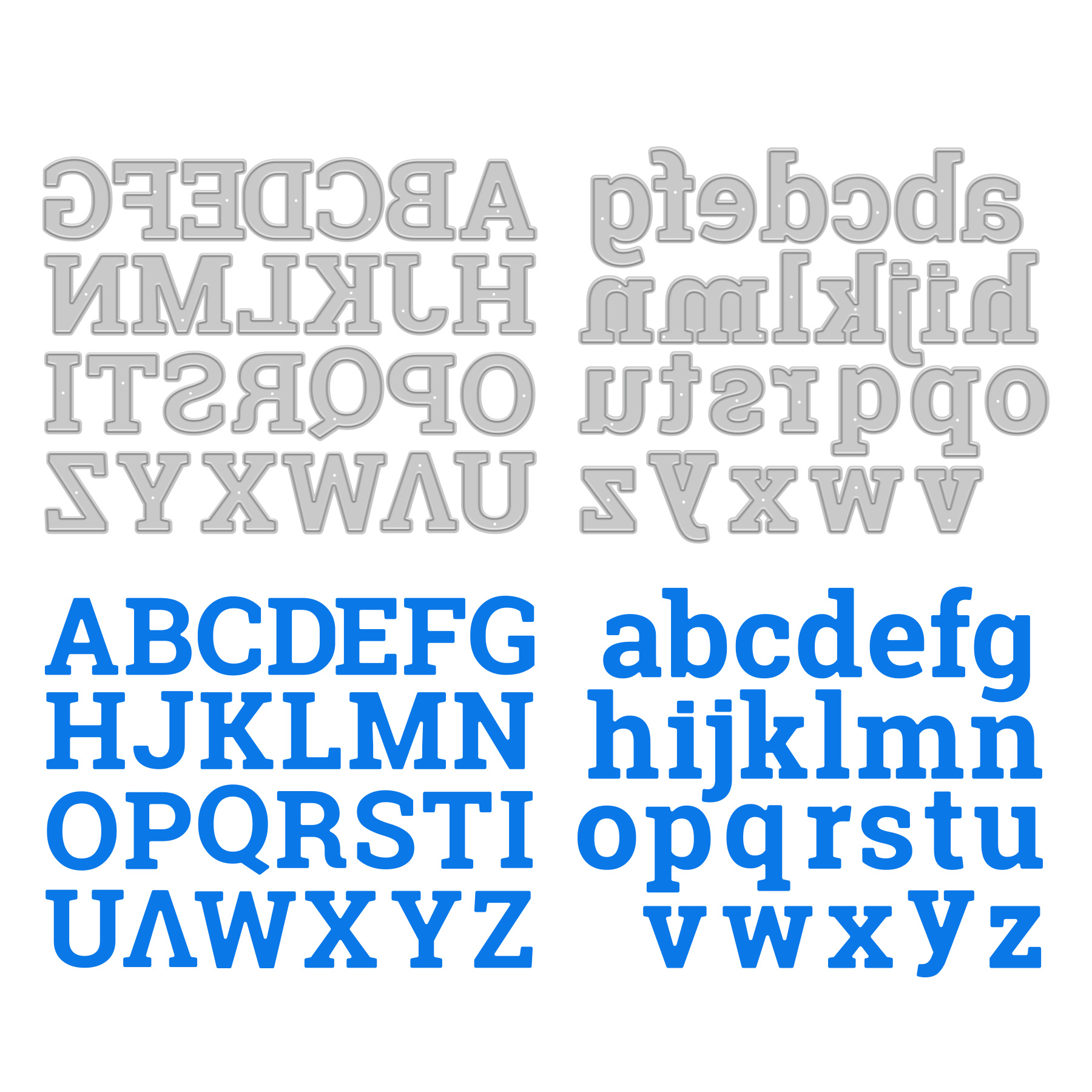 Alphabet Set - Block Serif