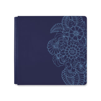 Floral Kaleidoscope 12x12 Navy Album Cover