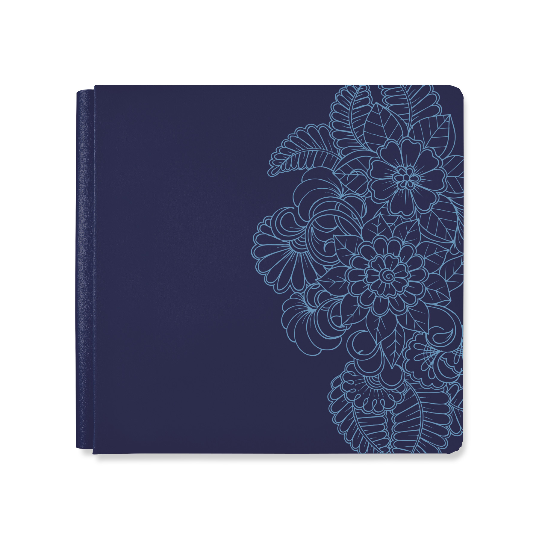 Floral Kaleidoscope 12x12 Navy Album Cover