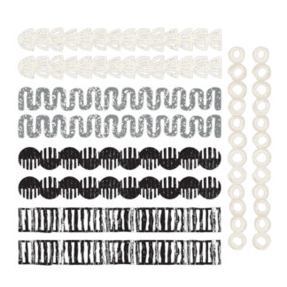 Blackout Brush Laser Cut Borders