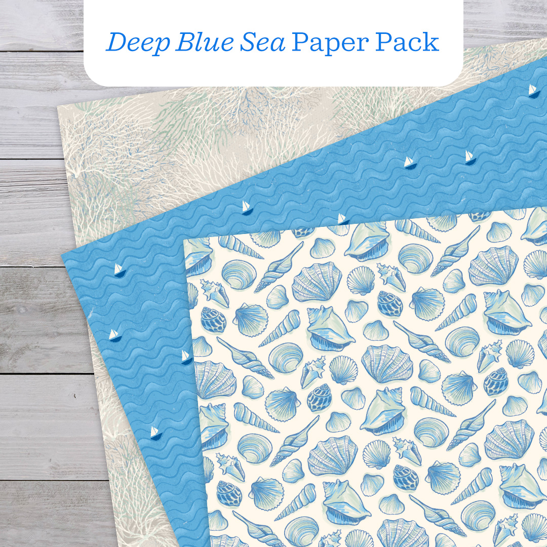 Deep Blue Sea Designer Paper Pack