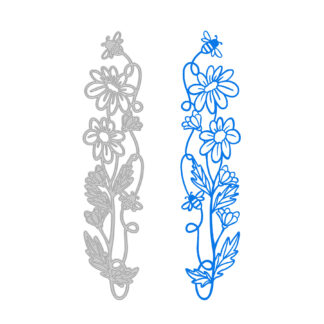 Border Die - Bees & Blooms