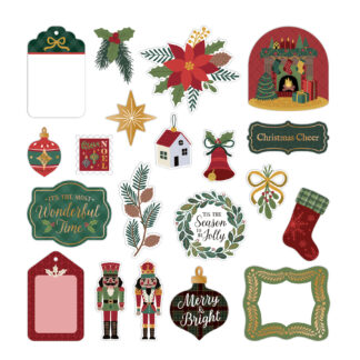 Timeless Tidings Foiled Embellishments