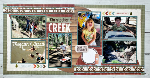 happy Camper, camping, christopher creek, chevron arrows bmc